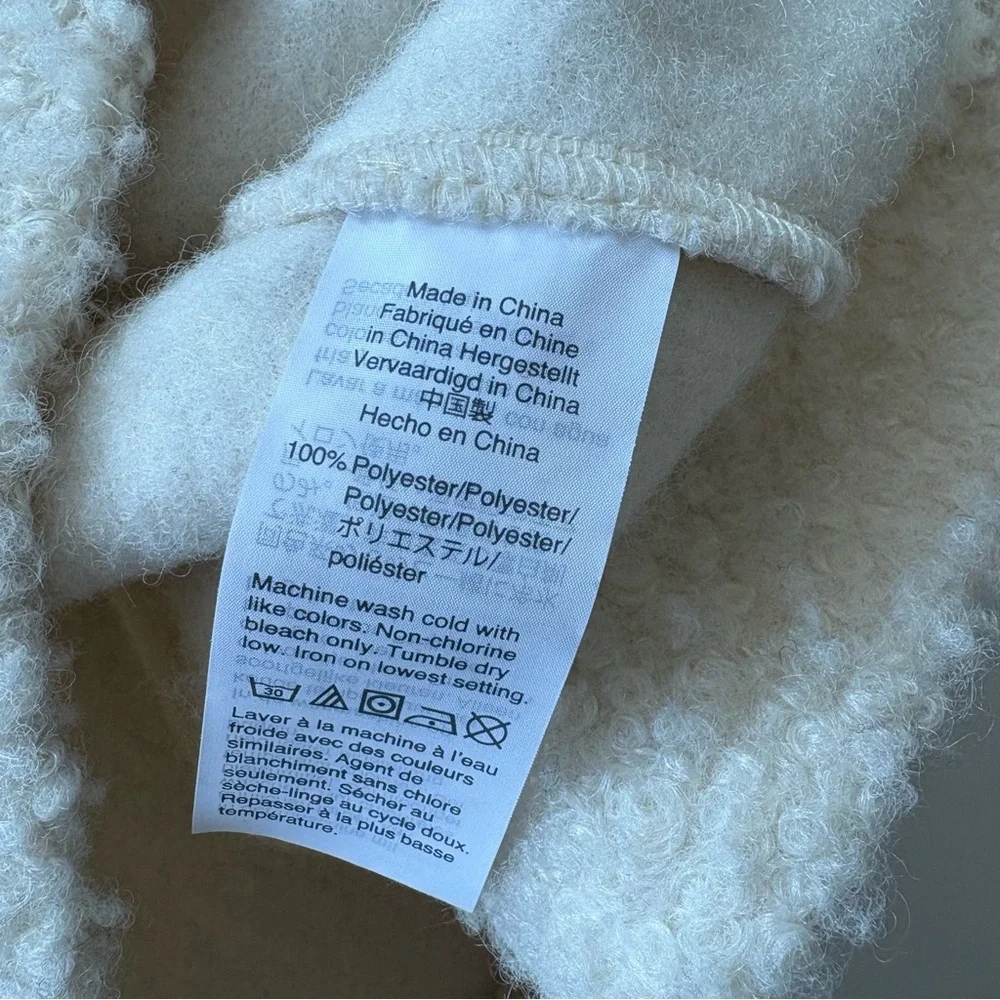 Madewell ||‎ Boucle Bomber Jacket Cream Ivory Medium